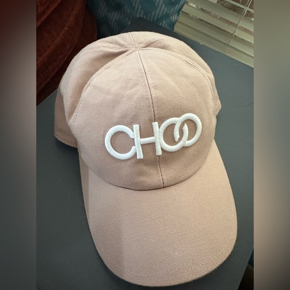 Jimmy Choo Pink Cap with White Logo